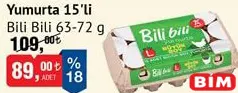 BİLİ BİLİ YUMURTA 15'Lİ